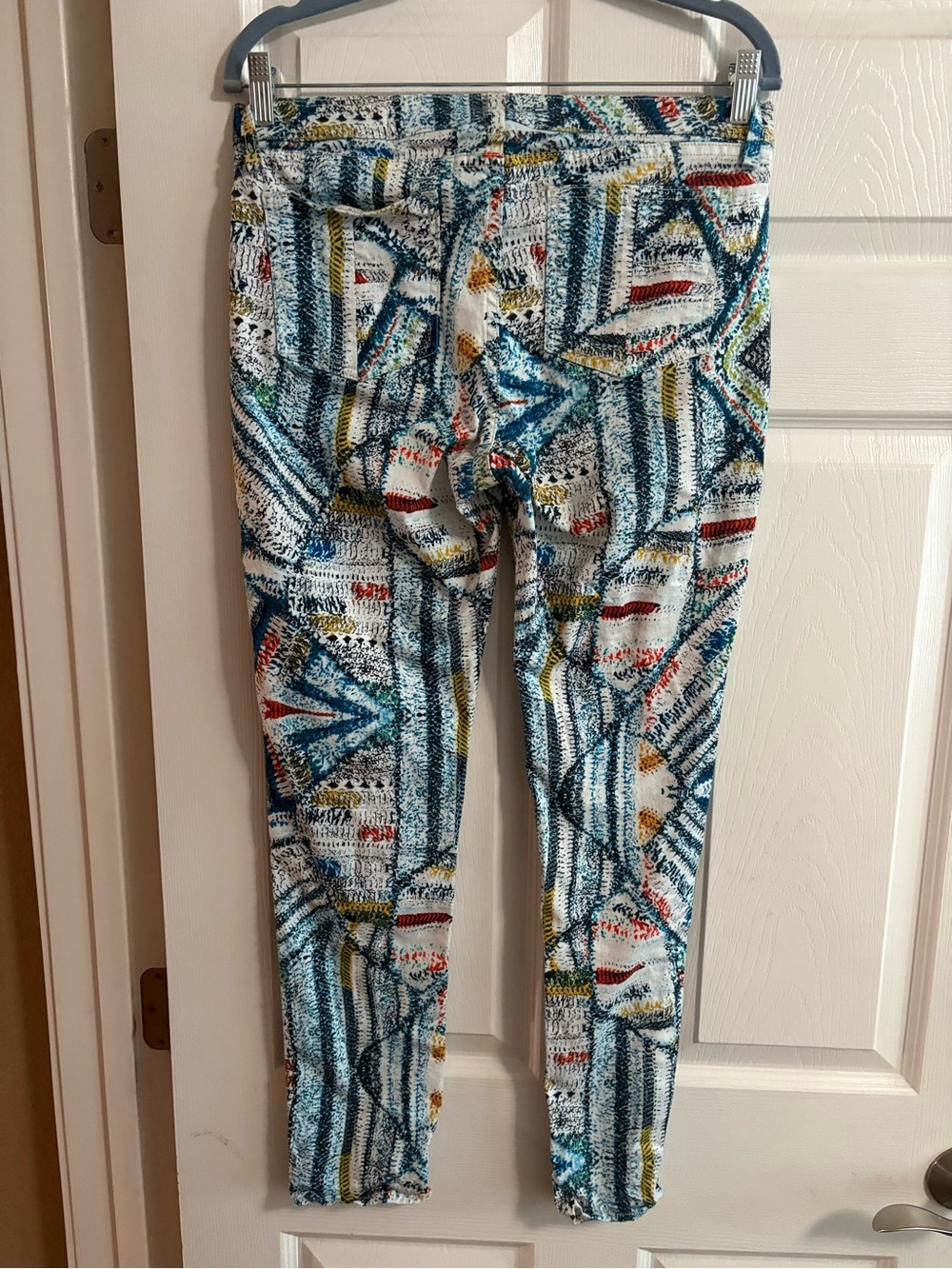 rag & bone/JEAN surf knit print Geometric Multicolor Stretch legging jeans 31 - Picture 3 of 8